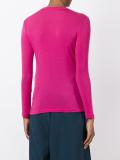 round neck knit blouse