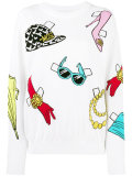 sticker printed jumper