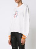 mink fur branch jumper