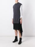 shirt tail knit vest