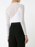 long sleeve mesh leotard
