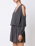 cold shoulder v-neck dress