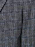 plaid single breasted oversized jacket