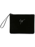 velvet 'Lee' clutch