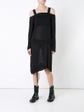 folded neck dress