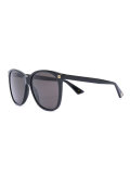 oversize gradient round sunglasses