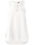 lace-up tank top