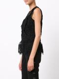 sheer detailing blouse