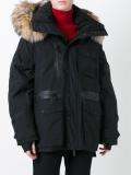 Ski fur trim parka