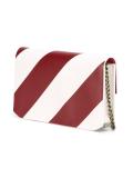 striped cross-body bag 