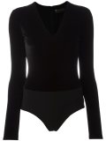 'Lacy' velvet bodysuit
