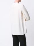 tie collar blouse