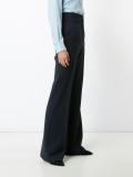 high-rise flared trousers