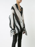 asymmetric striped shirt
