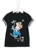 mermaid print T-shirt 