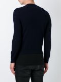 v neck fine knit jumper