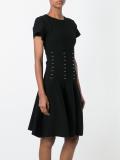 studded short sleeve dress