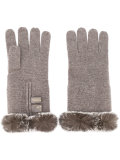 fur trim gloves