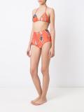 printed triangle bikini set