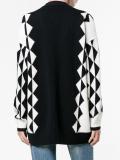 geometric knit cardigan