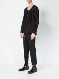 ruffled panel shirt