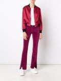 zipped bomber jacket 