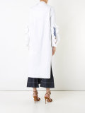 ruffle trim coat 