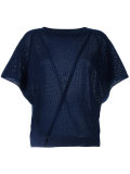 perforated knitted top