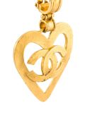 CC heart logo clip-on earrings