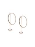 Saturn hoop earrings