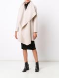 draped blanket coat 