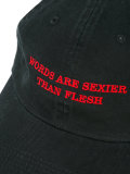 embroidered slogan baseball cap
