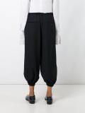 elasticated cuffs cropped trousers