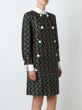 geometric jacquard coat