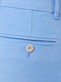 ruffle detail slim fit trousers