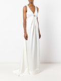 draped empire line gown