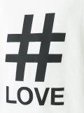超大款love印花T恤