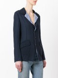 stripe lapel blazer