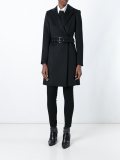 slim fit belted coat