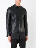 band collar zipped jacket