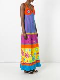 mirror embellished patchwork dress