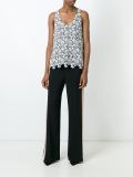sleeveless lace top