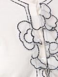 embroidered petal cardigan