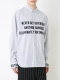 embroidered stripe shirt