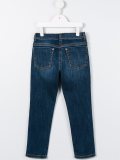 appliqued jeans