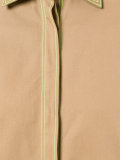 contrast stitch button-up shirt