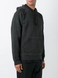 washed effect hoodie 