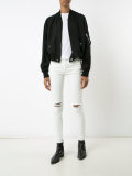 distressed skinny jeans 