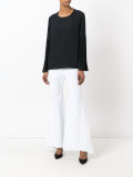 pleated sleeve blouse