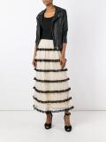 frill layered skirt
